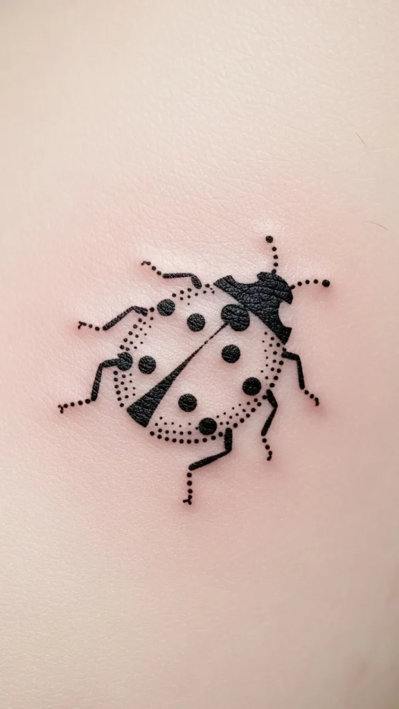 Barely There Ladybug Dotwork