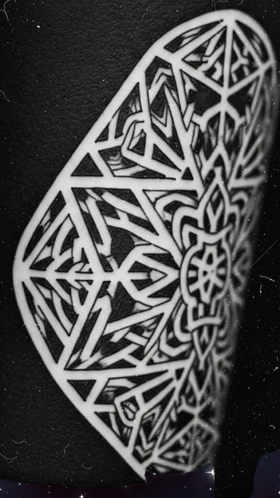 Blackout with Negative Line Art