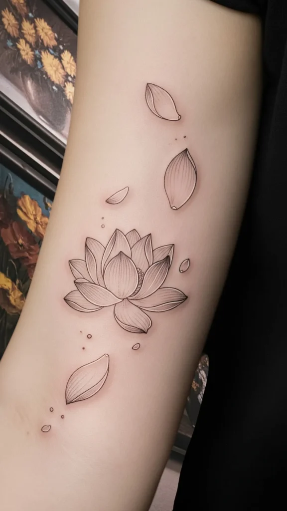 Floating Lotus Petals