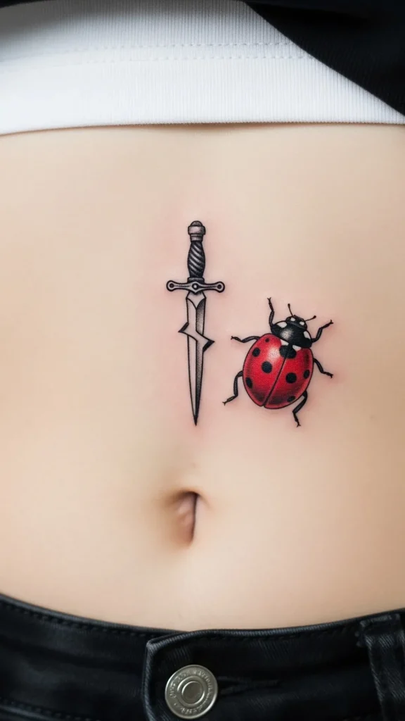 Ladybug with Tiny Dagger