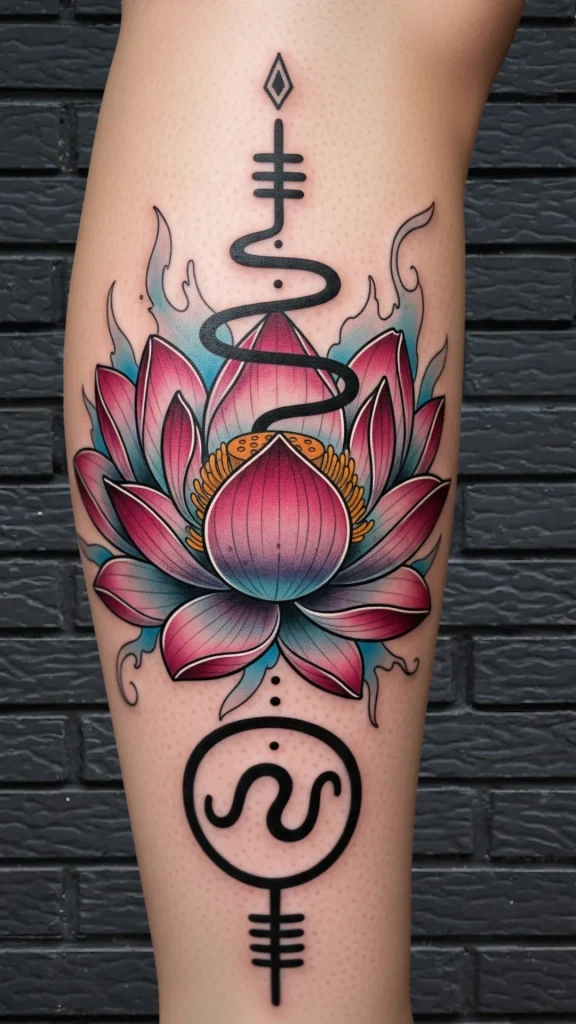 Lotus and Unalome