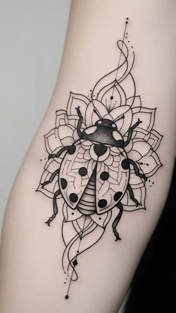 Barely There Ladybug Dotwork