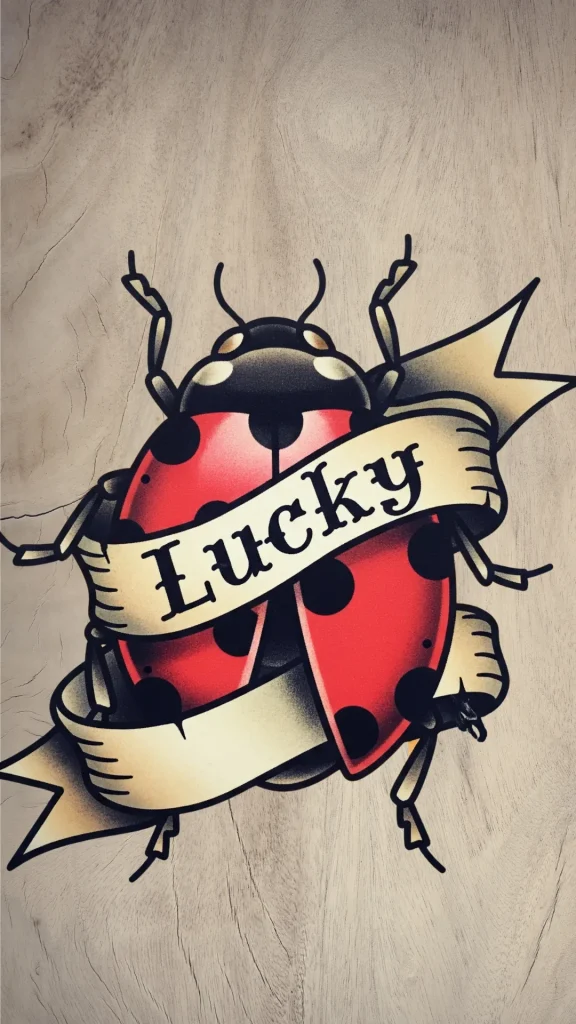 Old School Ladybug & Banner