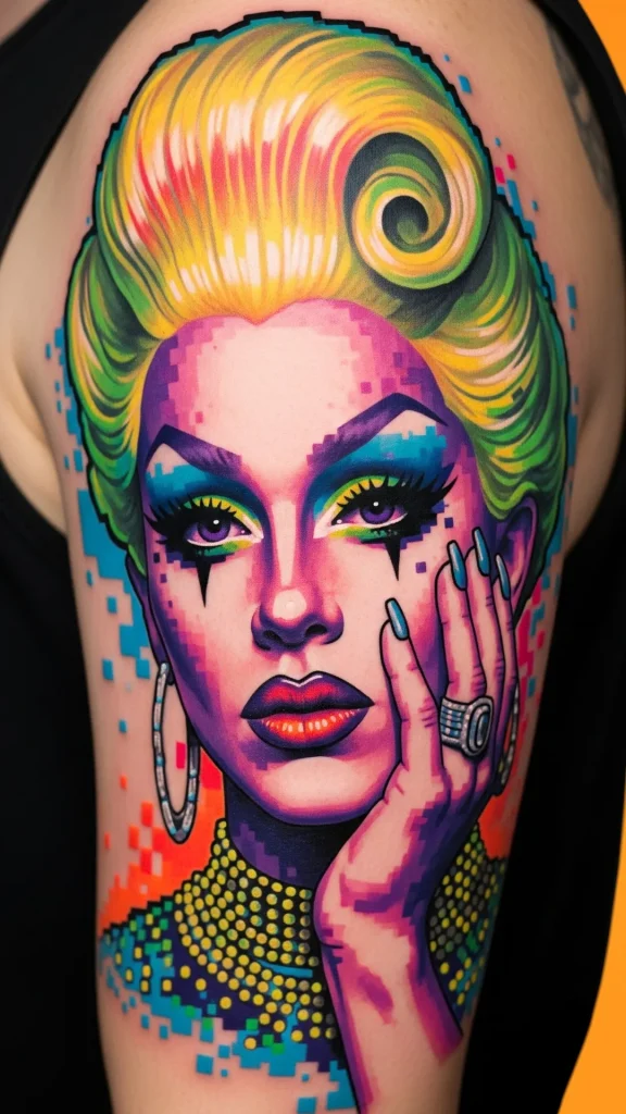 Pixel Drag Portrait
