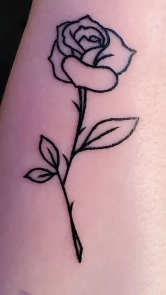 Single Line Rose