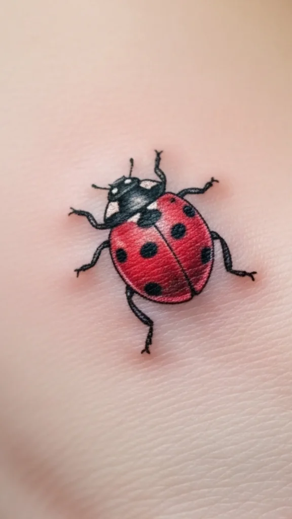 Tiny Realistic Ladybug