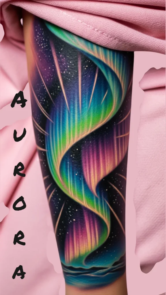 Aurora Burst Tattoo