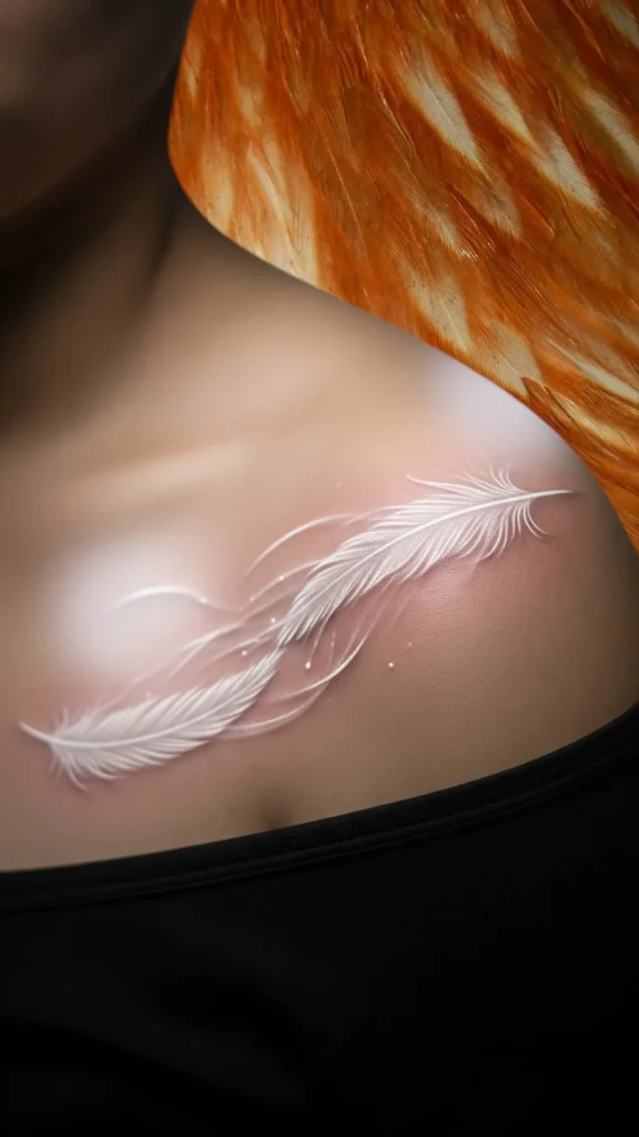 Feather Drift Tattoo