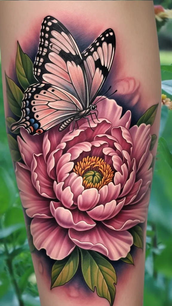 Peony & Butterfly Duo