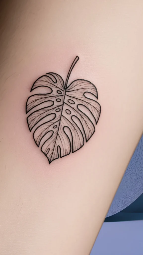 Tiny Monstera Slice