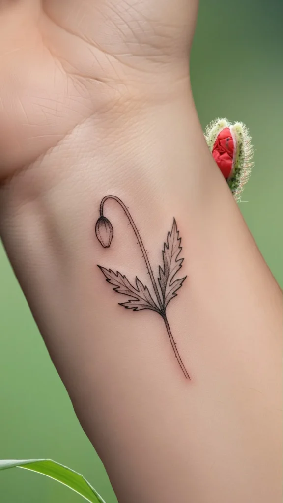 Tiny Poppy Stem