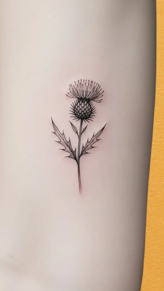 Tiny Thistle Bloom
