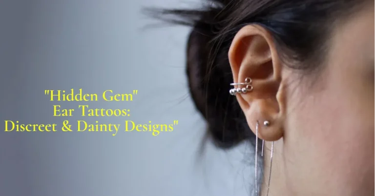 15 Ideas For “Hidden Gem” Ear Tattoos: Discreet & Dainty Designs”