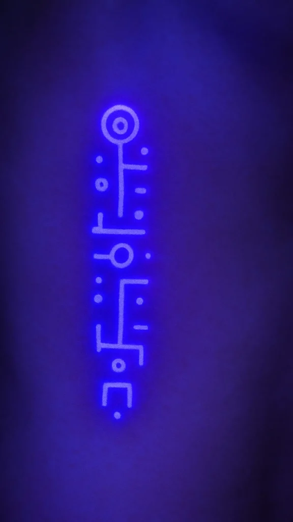 Alien Glyph Tattoo