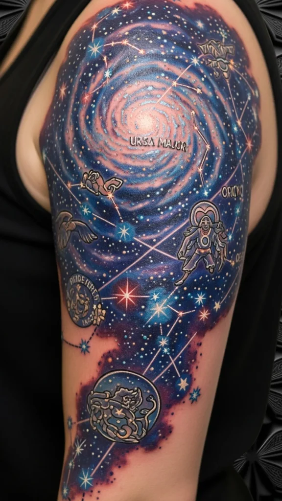 Cosmic Constellations Tattoo