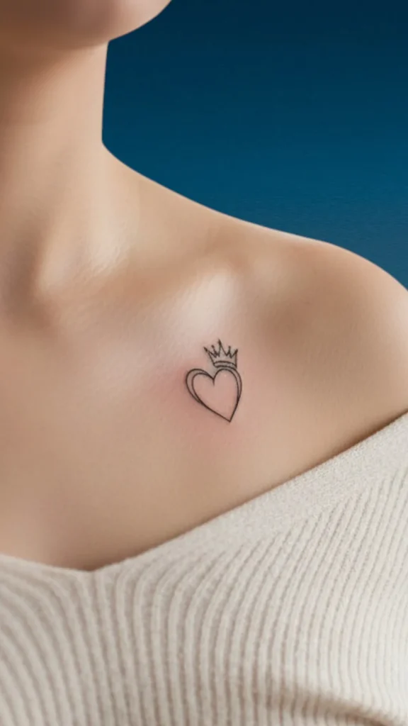 Crowned Heart Tattoo