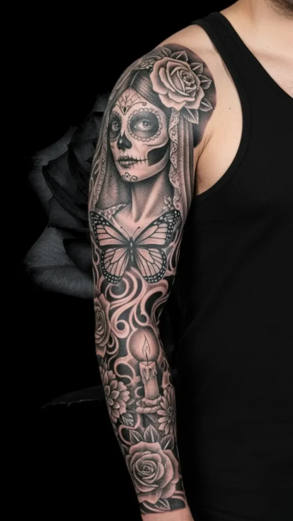 Day of the Dead Elegance Tattoo