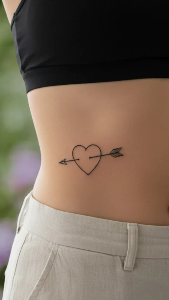 Heart with Arrow Tattoo