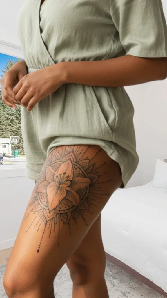 Lily Mandala Serenity Tattoo