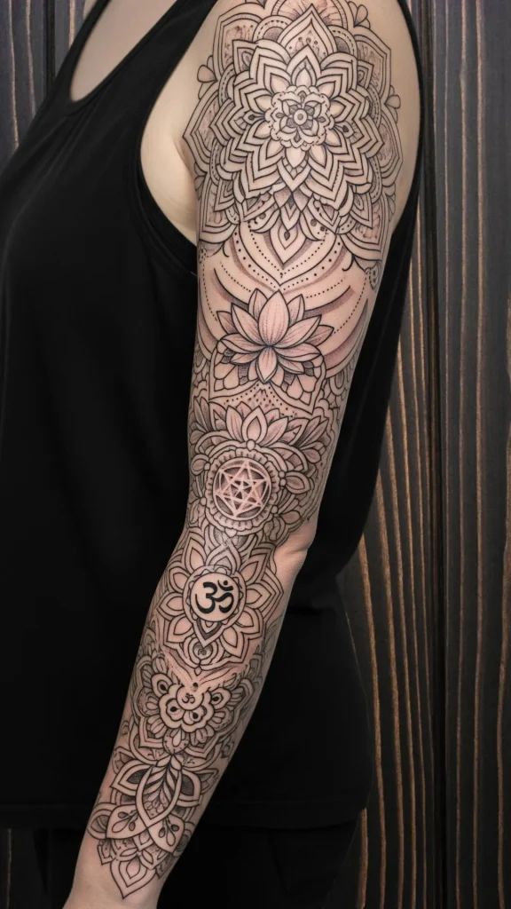 Mandala Harmony Sleeve Tattoo