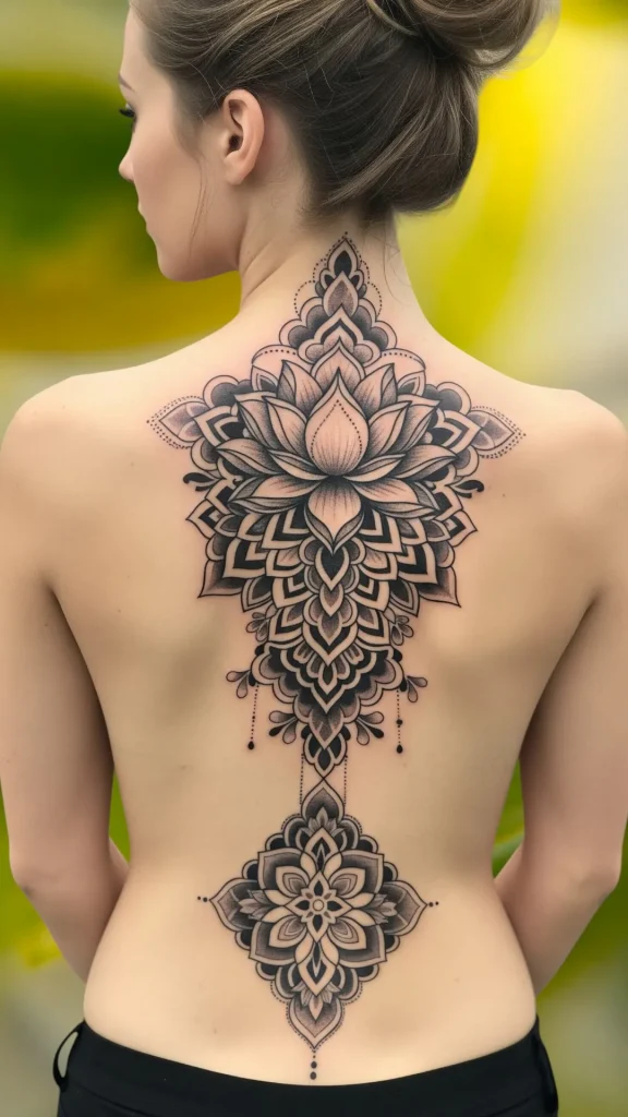 Mandala Lotus Fusion Tattoo