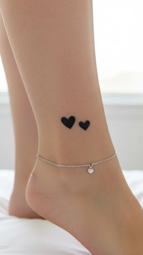 Matching Petite Hearts Tattoo