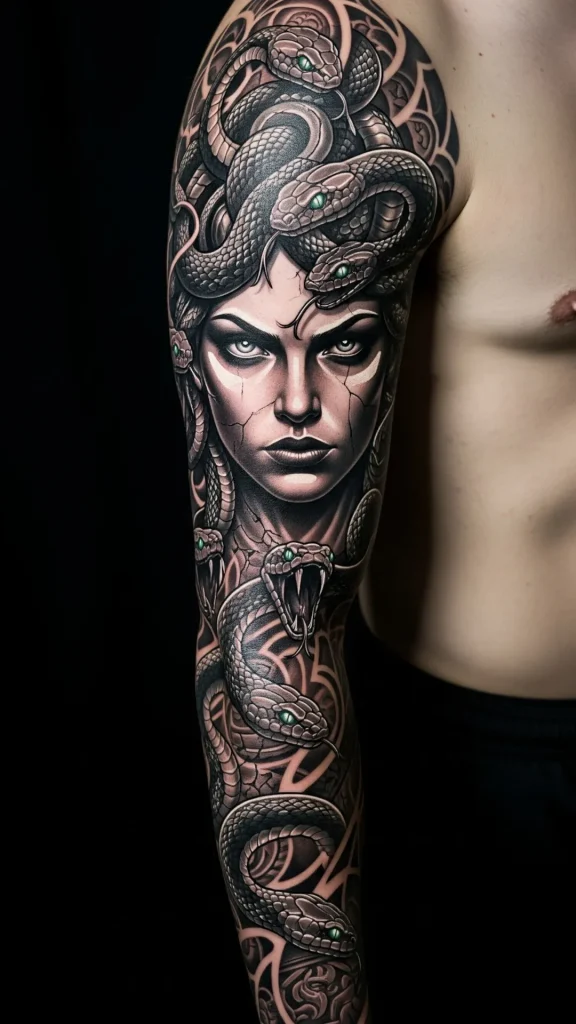 Medusa’s Gaze Power & Mystery Tattoo