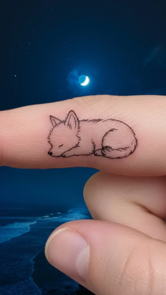 Micro Dog Tattoo