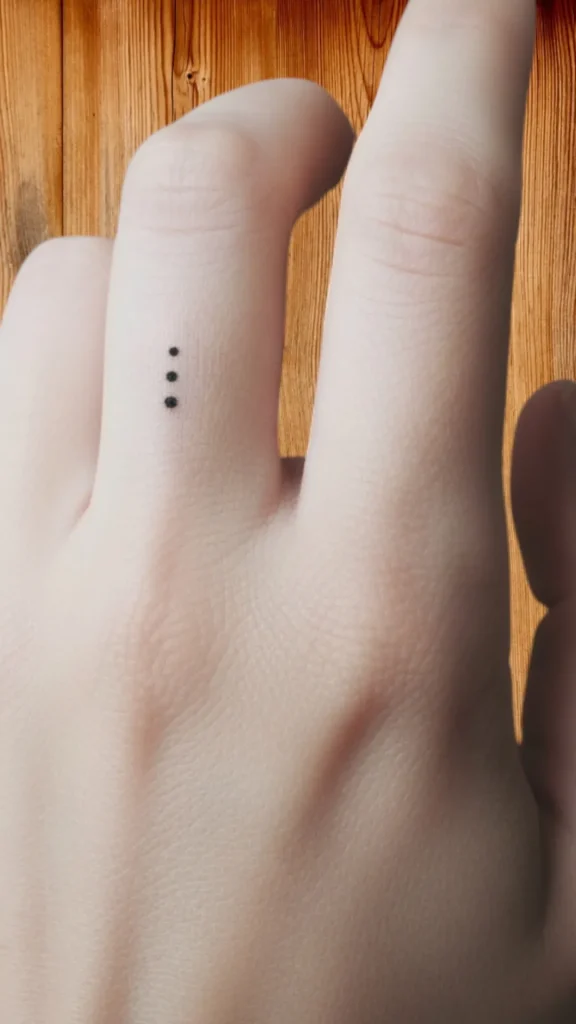 Micro Dot Pattern Tattoo