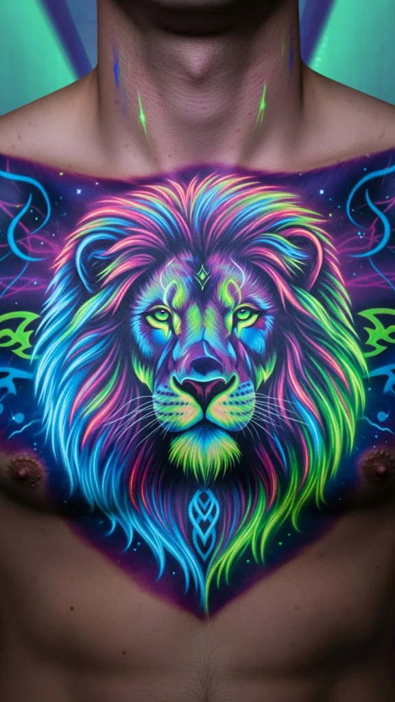 Neon Animal Spirit Tattoo