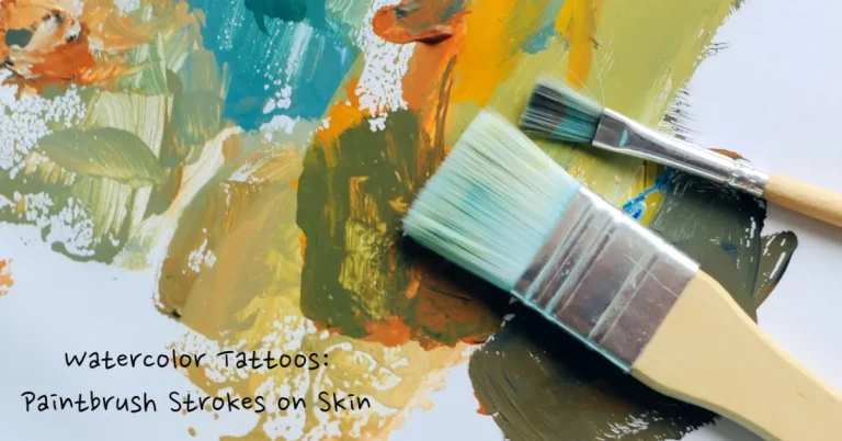 Paintbrush Strokes on Skin