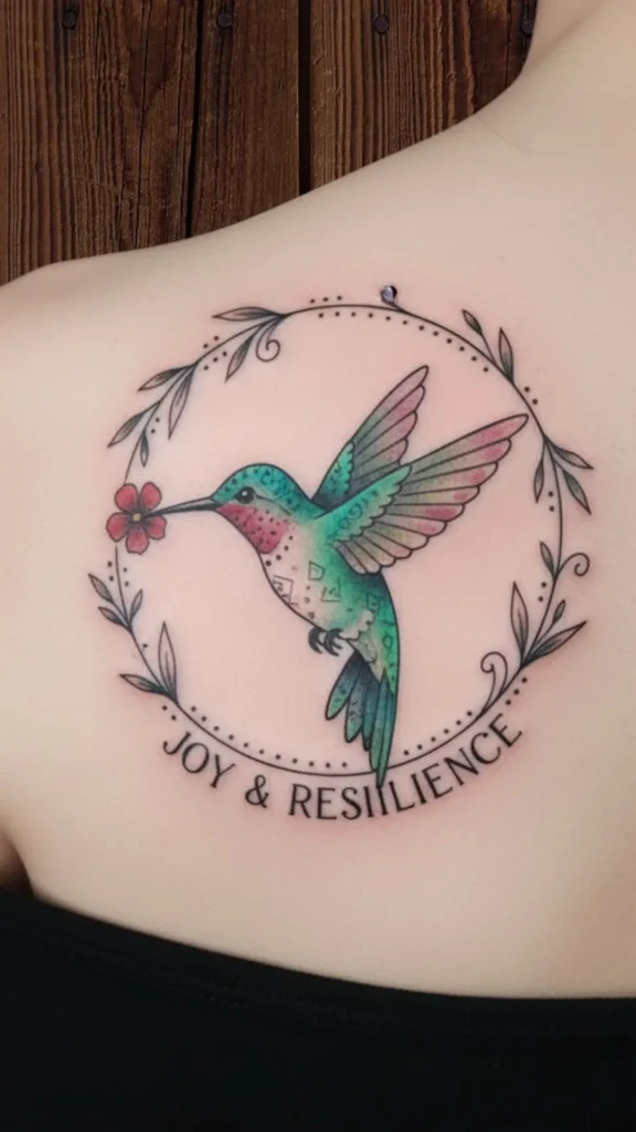 Petite Hummingbird Tattoo