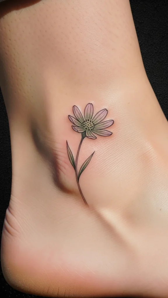Single Bloom Wildflower Tattoo
