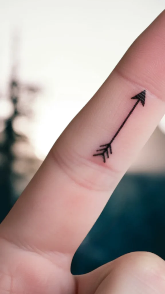 Tiny Arrow Tattoo