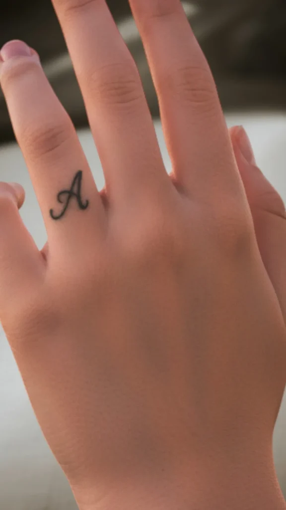Tiny Initial Tattoo