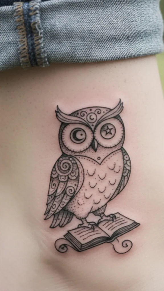 Tiny Owl Tattoo