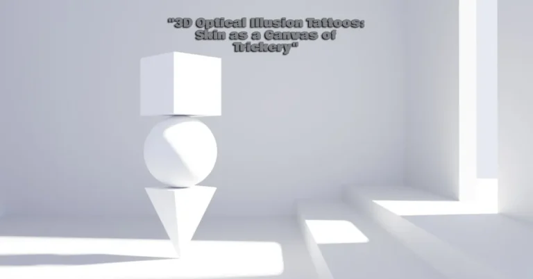 3D Optical Illusion Tattoos