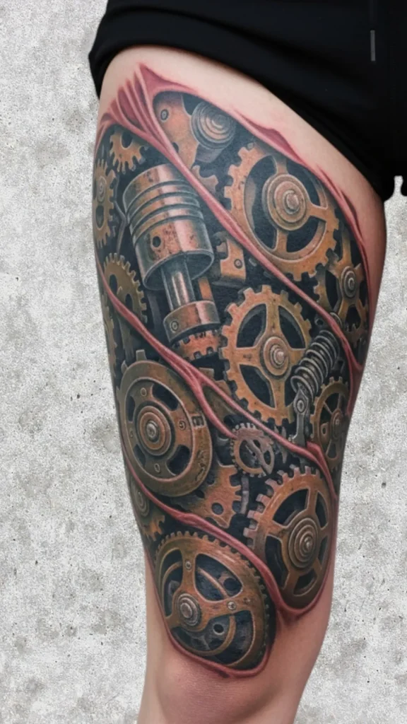 Clockwork Mechanisms Tattoo