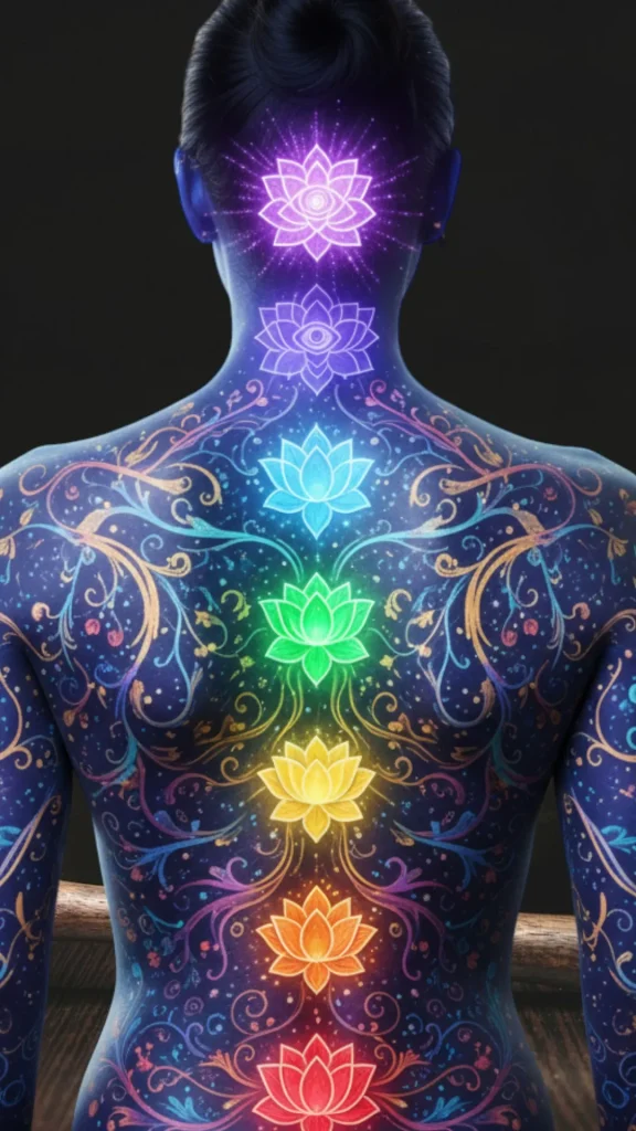 Energy Flow and Chakras Tattoo