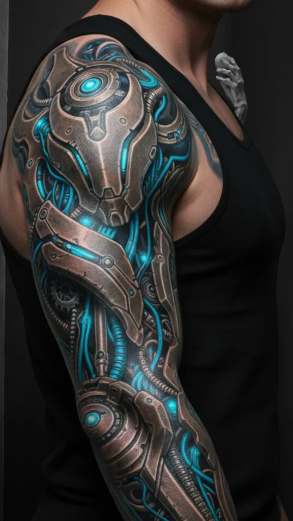 Exo Skeleton Arm Tattoo