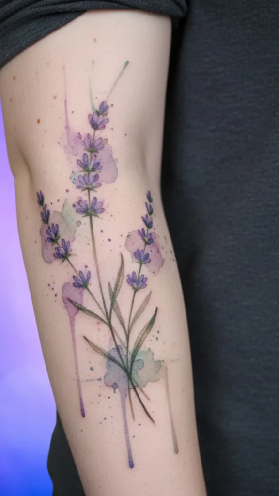 Lavender Whisper Tattoo
