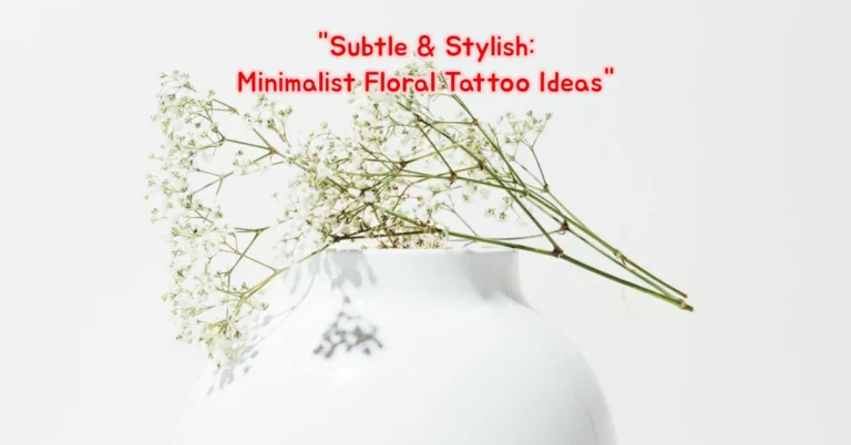 Minimalist Floral Tattoo