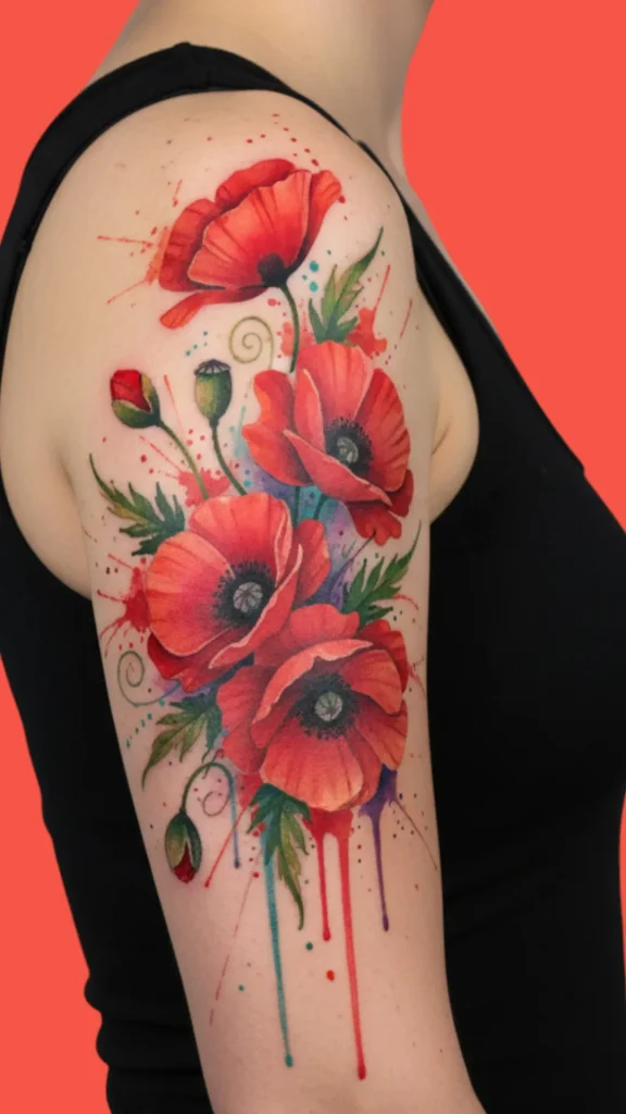 Poppy Passion Tattoo