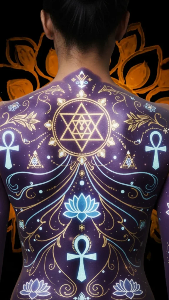 Spiritual Symbols of Light Tattoo