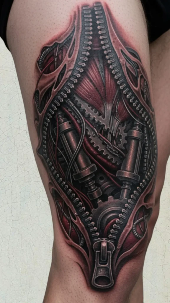 The Zipper Skin Tattoo
