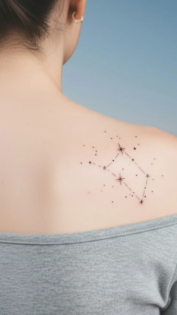 Tiny Constellation Cluster Tattoo